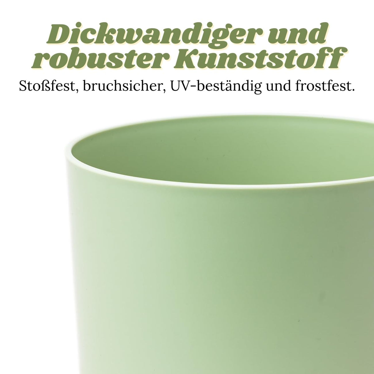 QILZO Plastik Blumentopf Klein | Set 12 Übertopf 10cm | Pastellige