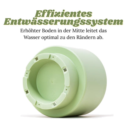 QILZO Plastik Blumentopf Klein | Set 12 Übertopf 10cm | Pastellige